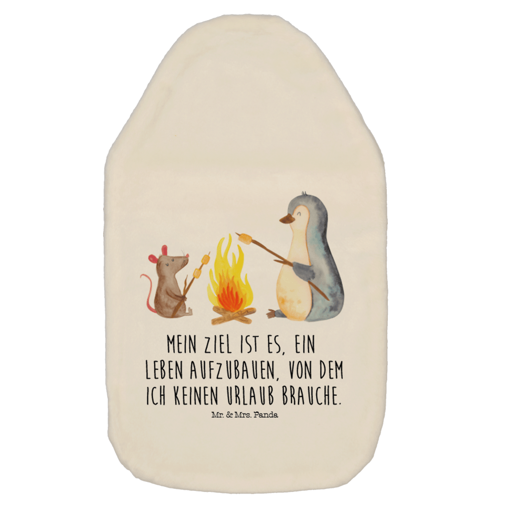 Wärmflasche Pinguin Lagerfeuer Wärmekissen, Kinderwärmflasche, Körnerkissen, Wärmflaschenbezug, Wärmflasche mit Bezug, Wärmflasche, Bettflasche, Kleine Wärmflasche, Pinguin, Maus, Pinguine, Lagerfeuer, Leben, Arbeit, Job, Motivation, Büro, Büroalltag, Lebensspruch, Lebensmotivation, Neustart, Liebe, grillen, Feuer, Marshmallows