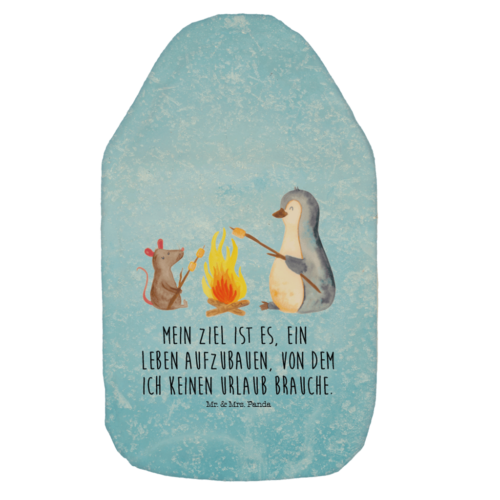 Wärmflasche Pinguin Lagerfeuer Wärmekissen, Kinderwärmflasche, Körnerkissen, Wärmflaschenbezug, Wärmflasche mit Bezug, Wärmflasche, Bettflasche, Kleine Wärmflasche, Pinguin, Maus, Pinguine, Lagerfeuer, Leben, Arbeit, Job, Motivation, Büro, Büroalltag, Lebensspruch, Lebensmotivation, Neustart, Liebe, grillen, Feuer, Marshmallows