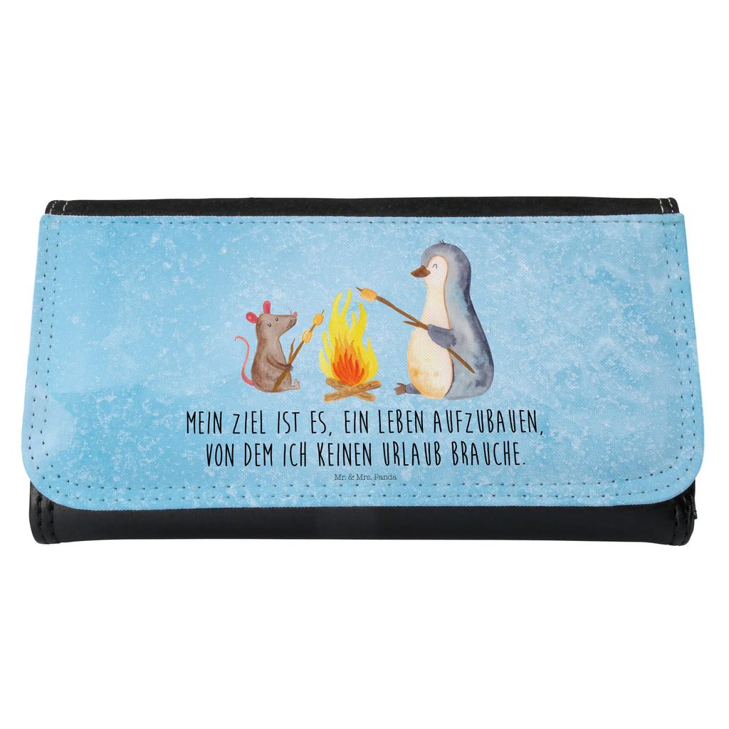 Damen Portemonnaie Pinguin Lagerfeuer Portemonnaie, Portemonee, Geldbörse, Damen, Groß, XXL, Geldbeutel, Portemonnaies, Pinguin, Maus, Pinguine, Lagerfeuer, Leben, Arbeit, Job, Motivation, Büro, Büroalltag, Lebensspruch, Lebensmotivation, Neustart, Liebe, grillen, Feuer, Marshmallows