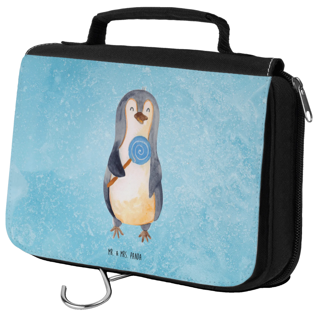 Kulturbeutel Pinguin Lolli Kulturbeutel, Zum Aufhängen, Waschtasche, Kosmetiktasche, Damen, Herren, Aufbewahrungstasche, Schminktasche, Kosmetikbeutel, Organizer, Kulturtasche, Schminkutensil, Pinguin, Pinguine, Lolli, Süßigkeiten, Blödsinn, Spruch, Rebell, Gauner, Ganove, Rabauke