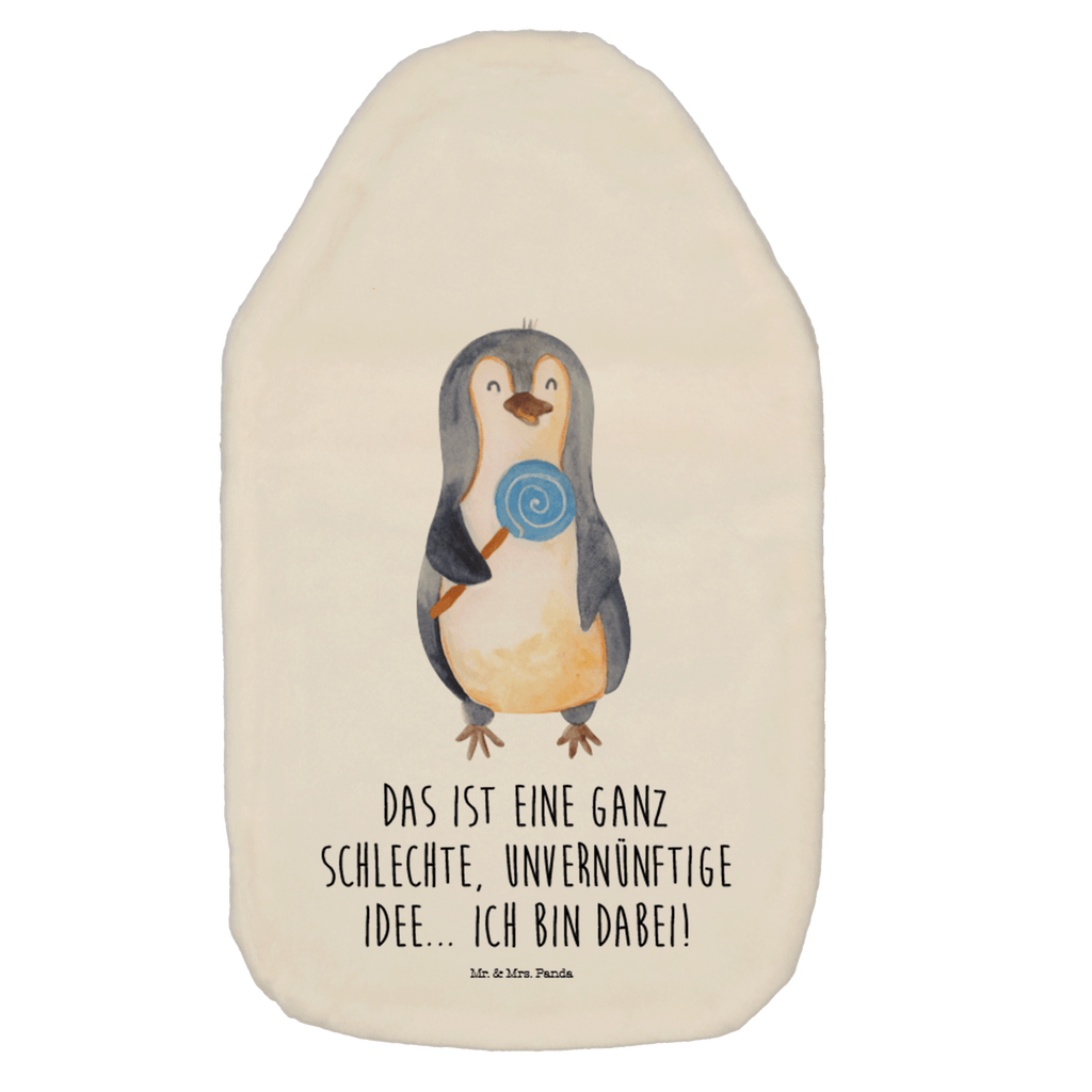 Wärmflasche Pinguin Lolli Wärmekissen, Kinderwärmflasche, Körnerkissen, Wärmflaschenbezug, Wärmflasche mit Bezug, Wärmflasche, Bettflasche, Kleine Wärmflasche, Pinguin, Pinguine, Lolli, Süßigkeiten, Blödsinn, Spruch, Rebell, Gauner, Ganove, Rabauke