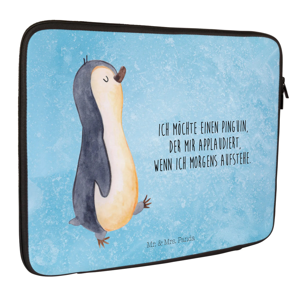 Notebook Tasche Pinguin marschieren Notebook Tasche, Laptop, Computertasche, Tasche, Notebook-Tasche, Notebook-Reisehülle, Notebook Schutz, Pinguin, Pinguine, Frühaufsteher, Langschläfer, Bruder, Schwester, Familie