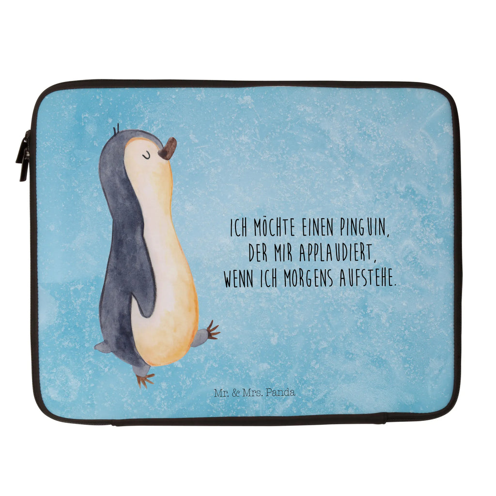 Notebook Tasche Pinguin marschieren Notebook Tasche, Laptop, Computertasche, Tasche, Notebook-Tasche, Notebook-Reisehülle, Notebook Schutz, Pinguin, Pinguine, Frühaufsteher, Langschläfer, Bruder, Schwester, Familie