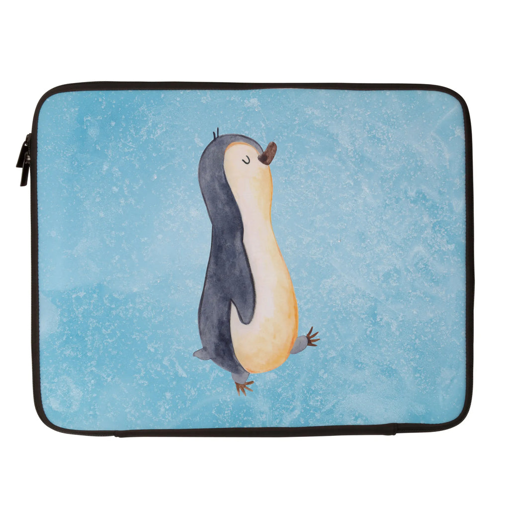 Notebook Tasche Pinguin marschieren Notebook Tasche, Laptop, Computertasche, Tasche, Notebook-Tasche, Notebook-Reisehülle, Notebook Schutz, Pinguin, Pinguine, Frühaufsteher, Langschläfer, Bruder, Schwester, Familie