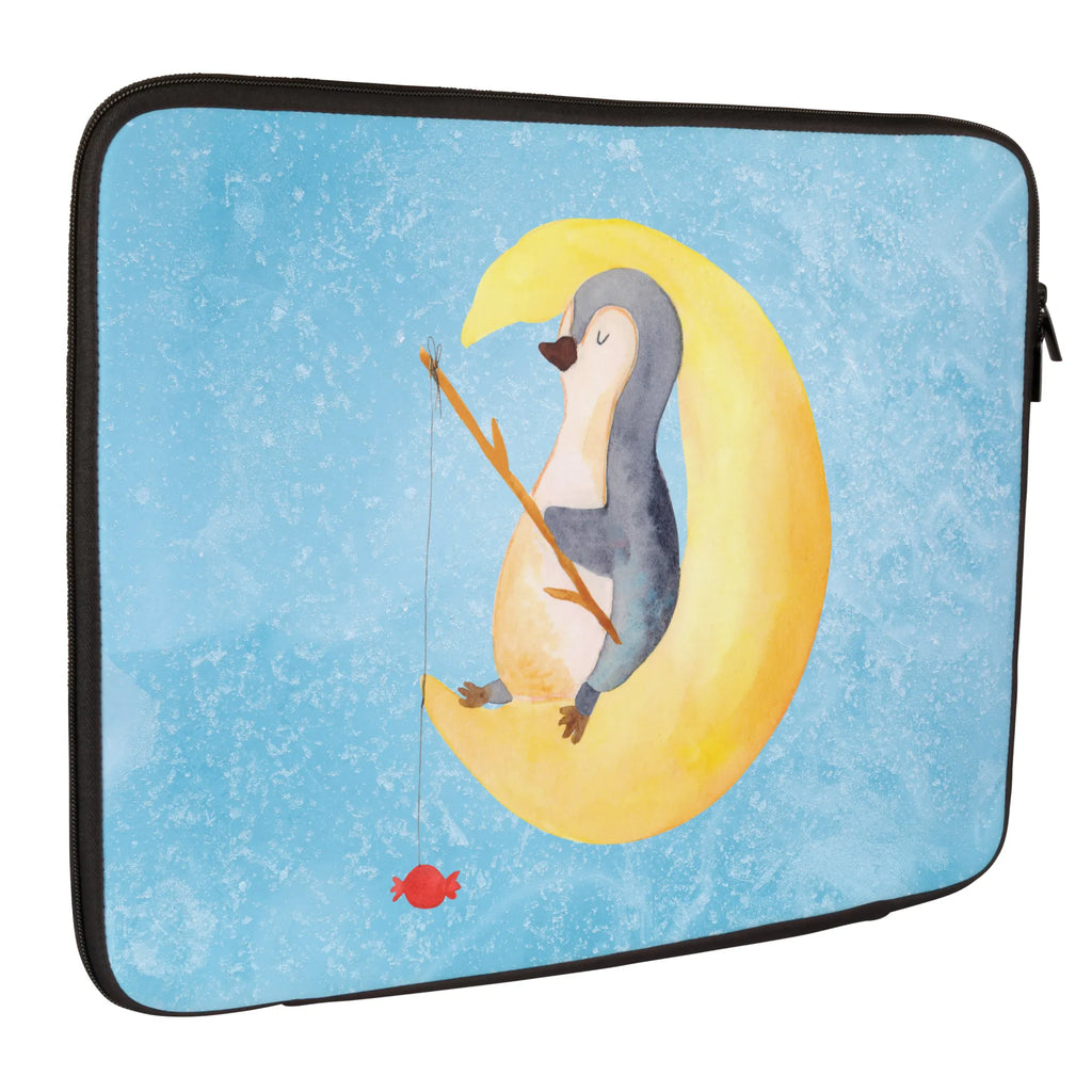 Notebook Tasche Pinguin Mond Notebook Tasche, Laptop, Computertasche, Tasche, Notebook-Tasche, Notebook-Reisehülle, Notebook Schutz, Pinguin, Pinguine, Spruch, schlafen, Nachtruhe, Einschlafen, Schlafzimmer, Schlafstörungen, Gästezimmer