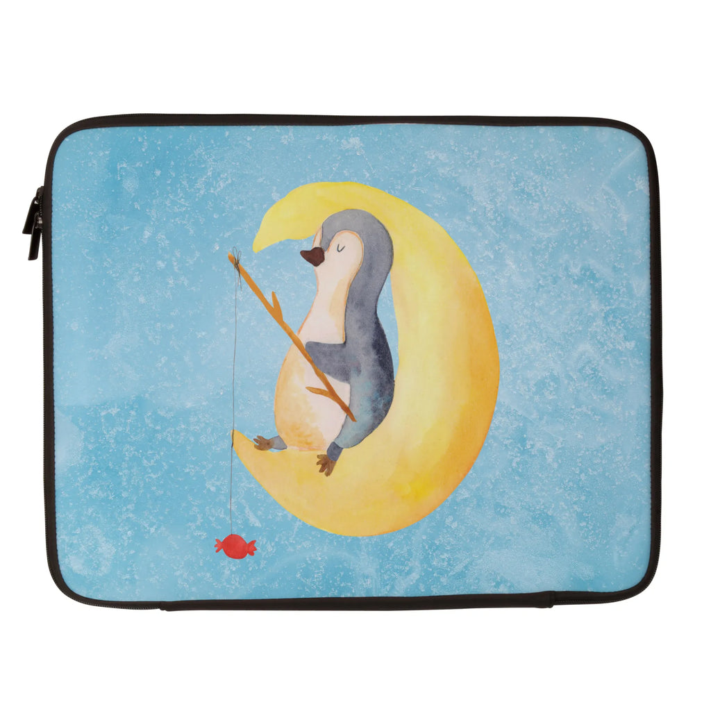 Notebook Tasche Pinguin Mond Notebook Tasche, Laptop, Computertasche, Tasche, Notebook-Tasche, Notebook-Reisehülle, Notebook Schutz, Pinguin, Pinguine, Spruch, schlafen, Nachtruhe, Einschlafen, Schlafzimmer, Schlafstörungen, Gästezimmer