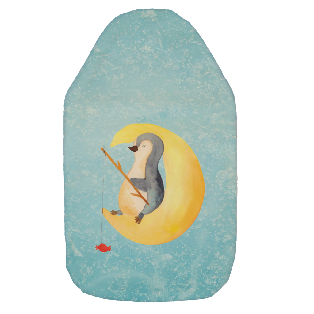 Wärmflasche Pinguin Mond Wärmekissen, Kinderwärmflasche, Körnerkissen, Wärmflaschenbezug, Wärmflasche mit Bezug, Wärmflasche, Bettflasche, Kleine Wärmflasche, Pinguin, Pinguine, Spruch, schlafen, Nachtruhe, Einschlafen, Schlafzimmer, Schlafstörungen, Gästezimmer