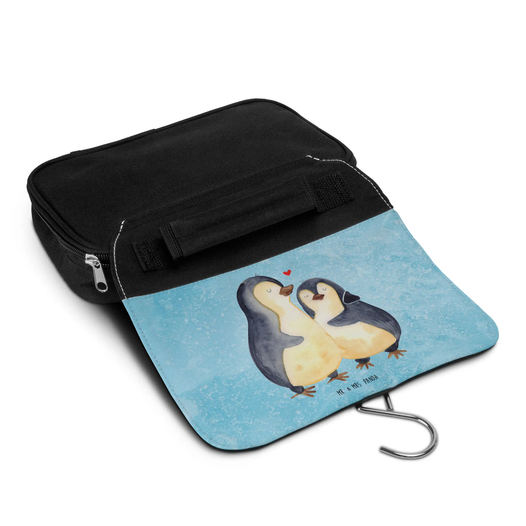 Kulturbeutel Pinguin umarmen Kulturbeutel, Zum Aufhängen, Waschtasche, Kosmetiktasche, Damen, Herren, Aufbewahrungstasche, Schminktasche, Kosmetikbeutel, Organizer, Kulturtasche, Schminkutensil, Pinguin, Liebe, Liebespaar, Liebesbeweis, Liebesgeschenk, Verlobung, Jahrestag, Hochzeitstag, Hochzeit, Hochzeitsgeschenk