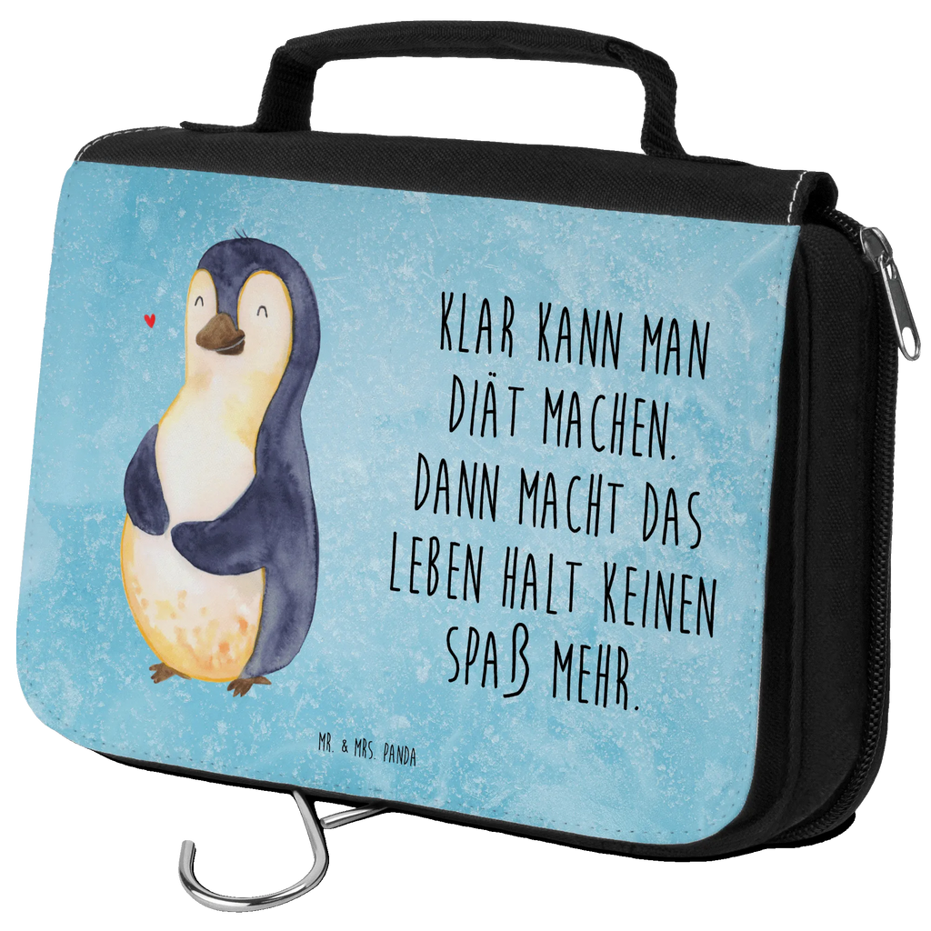 Kulturbeutel Pinguin Diät Kulturbeutel, Zum Aufhängen, Waschtasche, Kosmetiktasche, Damen, Herren, Aufbewahrungstasche, Schminktasche, Kosmetikbeutel, Organizer, Kulturtasche, Schminkutensil, Pinguin, Pinguine, Diät, Abnehmen, Abspecken, Gewicht, Motivation, Selbstliebe, Körperliebe, Selbstrespekt