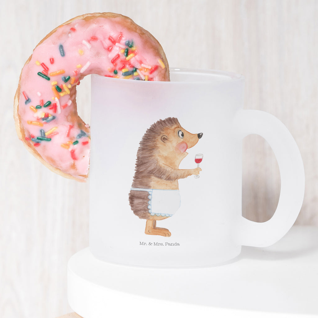 Teetasse Igel mit Wein Teetasse, Teeglas, Teebecher, Tasse mit Henkel, Tasse, Glas Teetasse, Teetasse aus Glas, Tiermotive, Gute Laune, lustige Sprüche, Tiere, Wein Spruch, Igel, Geschenk Weintrinker, Geschenk Weinliebhaber, Wein Deko, Weinglas, Rotwein, Weißwein, Wein trinken