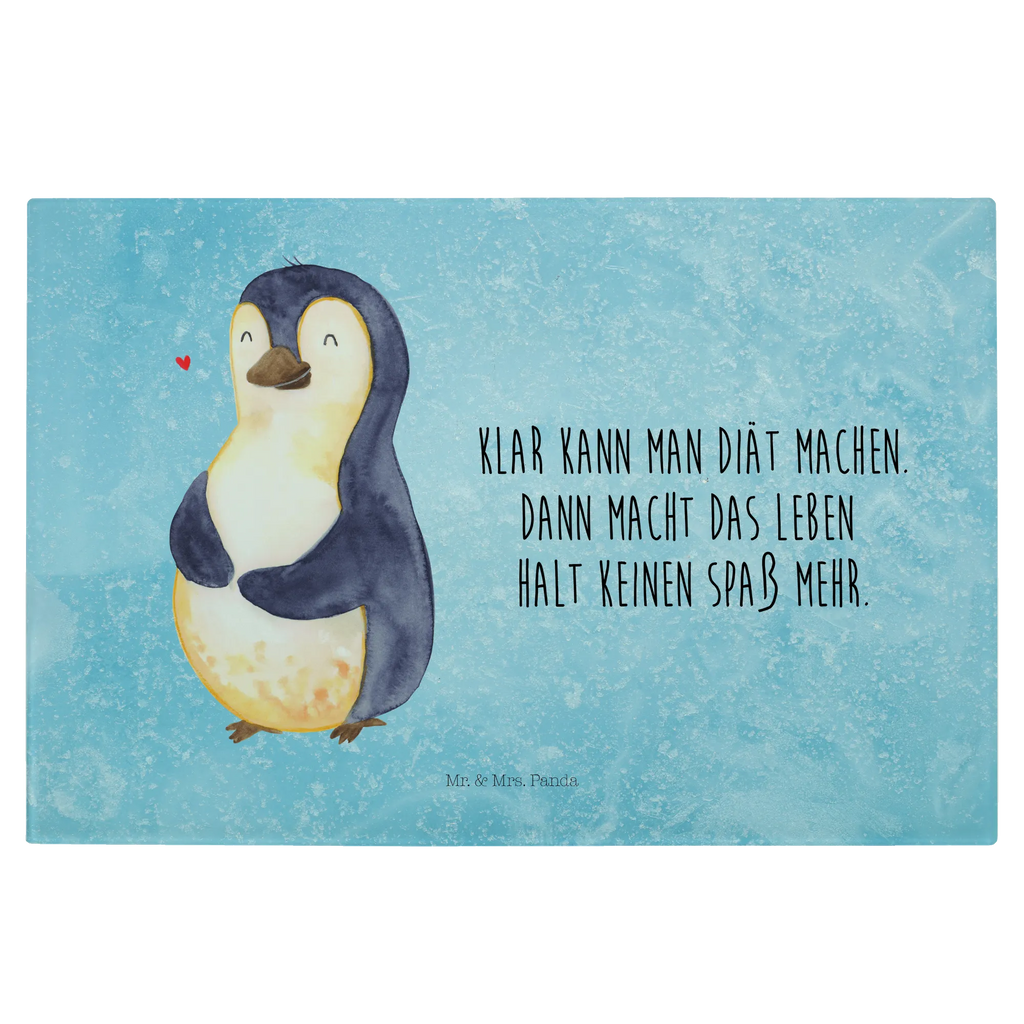 Glasschneidebrett Pinguin Diät Glasschneidebrett, Schneidebrett, Pinguin, Pinguine, Diät, Abnehmen, Abspecken, Gewicht, Motivation, Selbstliebe, Körperliebe, Selbstrespekt