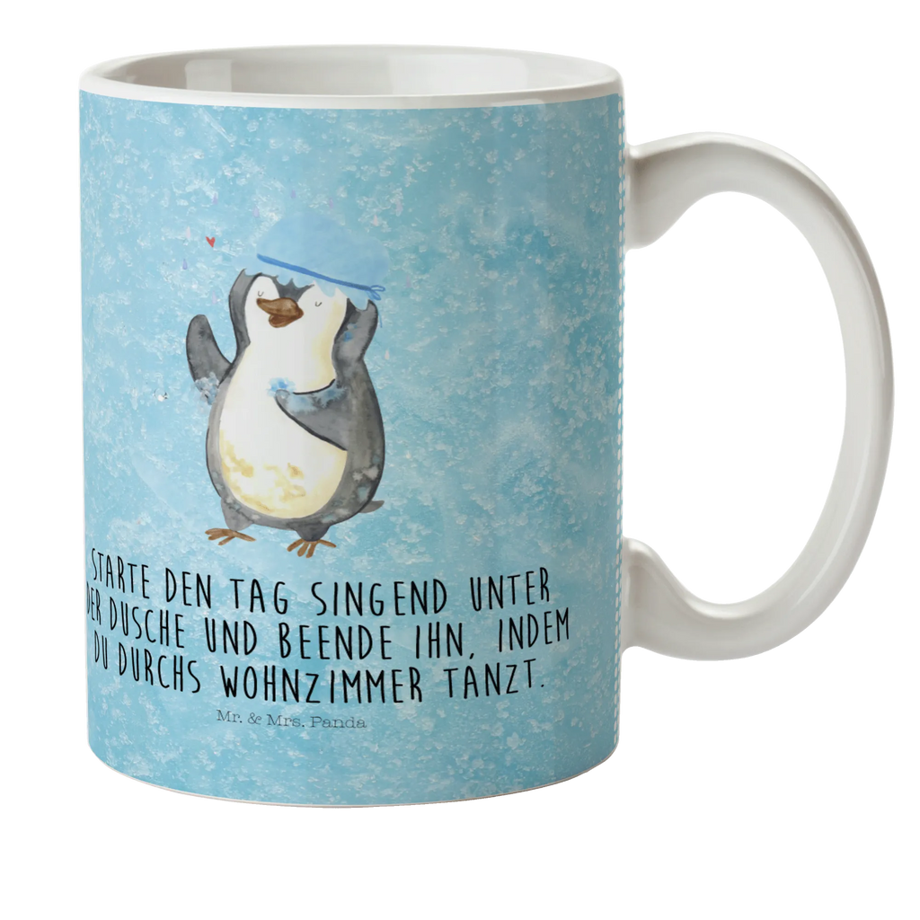 Kindertasse Pinguin duscht Kindertasse, Kinder Tasse, Kunststoff Tasse, Kindergarten Tasse, Trinkbecher, Camping Becher, Kaffeetasse, Kunststoffbecher, Kindergartenbecher, Outdoorgeschirr, Kunststoffgeschirr, Reisebecher, Reisetasse, Kinderbecher, Bruchfeste Tasse, Bruchsichere Tasse, Plastik Tasse, Plastiktasse, Pinguin, Pinguine, Dusche, duschen, Lebensmotto, Motivation, Neustart, Neuanfang, glücklich sein