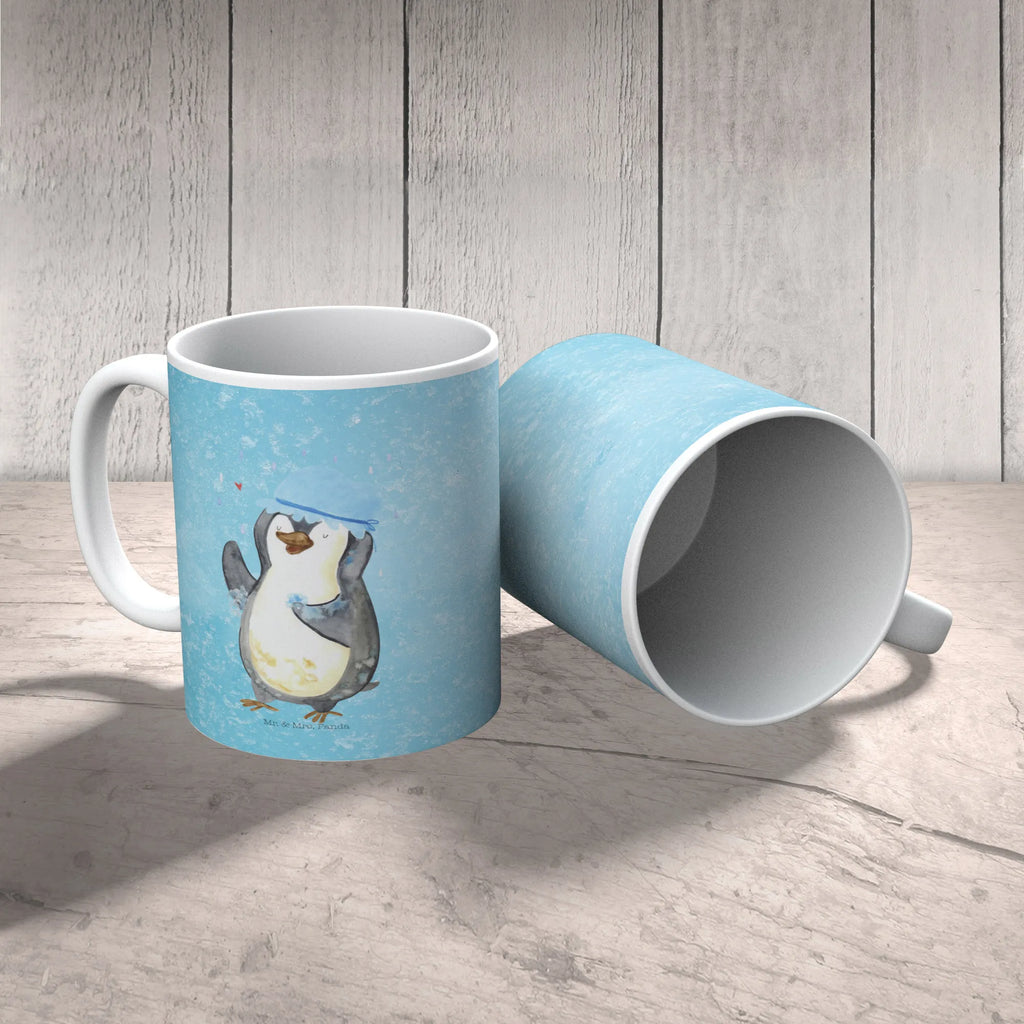 Kindertasse Pinguin duscht Kindertasse, Kinder Tasse, Kunststoff Tasse, Kindergarten Tasse, Trinkbecher, Camping Becher, Kaffeetasse, Kunststoffbecher, Kindergartenbecher, Outdoorgeschirr, Kunststoffgeschirr, Reisebecher, Reisetasse, Kinderbecher, Bruchfeste Tasse, Bruchsichere Tasse, Plastik Tasse, Plastiktasse, Pinguin, Pinguine, Dusche, duschen, Lebensmotto, Motivation, Neustart, Neuanfang, glücklich sein