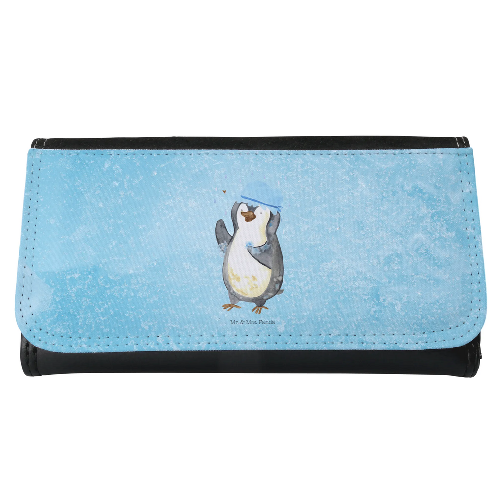 Ladies purse Penguin have a shower Portemonnaie, Portemonee, Geldbörse, Damen, Groß, XXL, Geldbeutel, Portemonnaies, Pinguin, Pinguine, Dusche, duschen, Lebensmotto, Motivation, Neustart, Neuanfang, glücklich sein