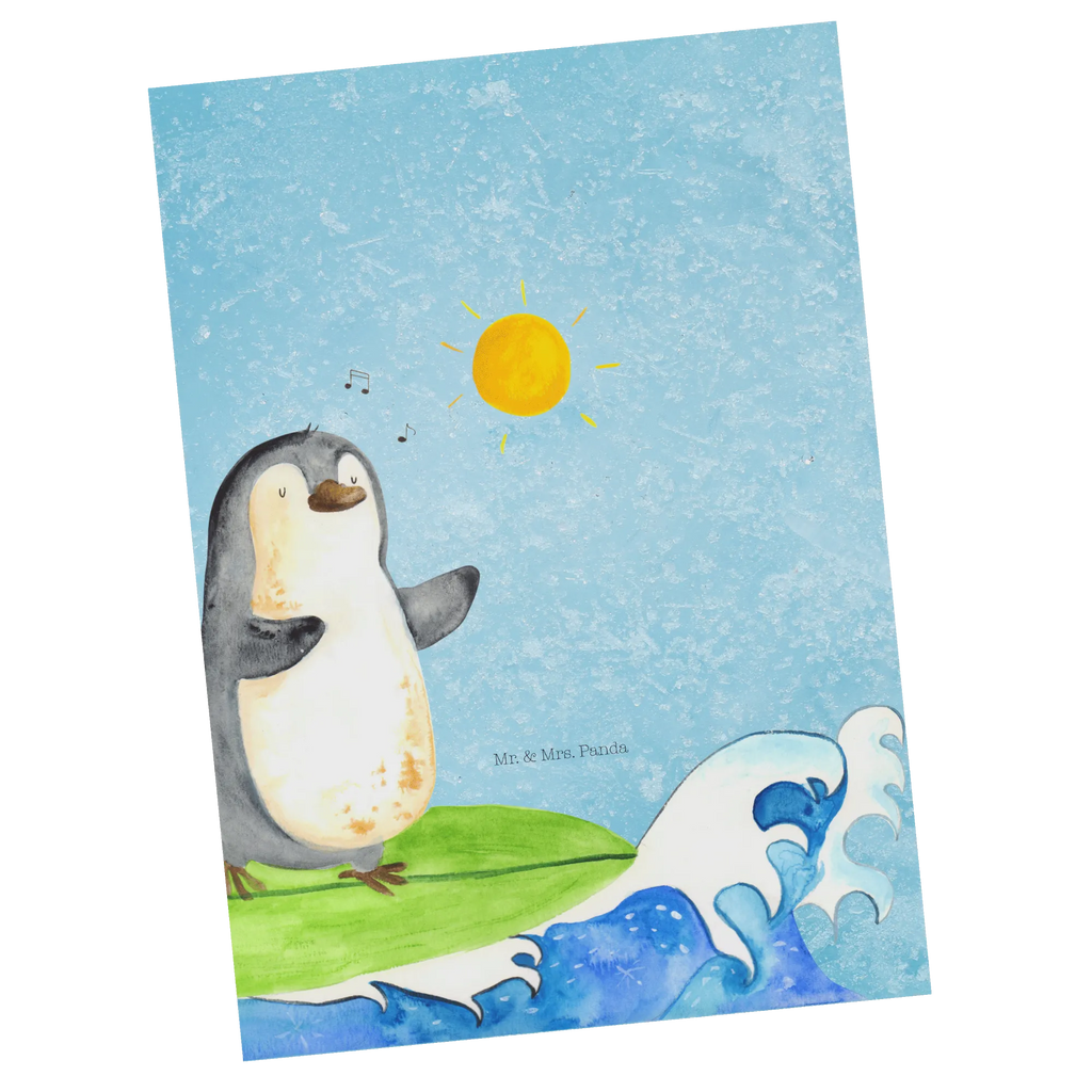 Postkarte Pinguin Surfer Postkarte, Karte, Geschenkkarte, Grußkarte, Einladung, Ansichtskarte, Geburtstagskarte, Einladungskarte, Dankeskarte, Ansichtskarten, Einladung Geburtstag, Einladungskarten Geburtstag, Pinguin, Pinguine, surfen, Surfer, Hawaii, Urlaub, Wellen, Wellen reiten, Portugal