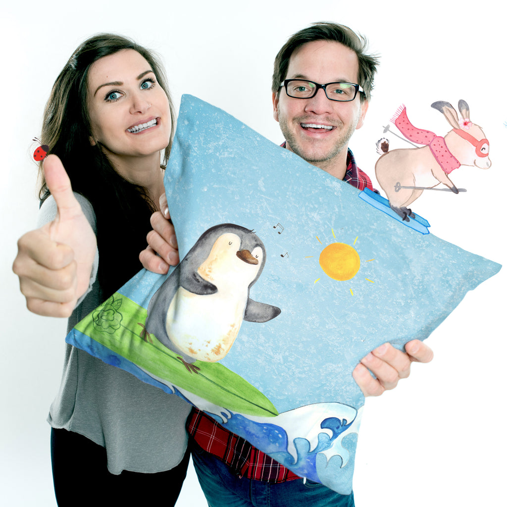 40x40 Kissen Pinguin Surfer Kissenhülle, Kopfkissen, Sofakissen, Dekokissen, Motivkissen, sofakissen, sitzkissen, Kissen, Kissenbezüge, Kissenbezug 40x40, Kissen 40x40, Kissenhülle 40x40, Zierkissen, Couchkissen, Dekokissen Sofa, Sofakissen 40x40, Dekokissen 40x40, Kopfkissen 40x40, Kissen 40x40 Waschbar, Pinguin, Pinguine, surfen, Surfer, Hawaii, Urlaub, Wellen, Wellen reiten, Portugal