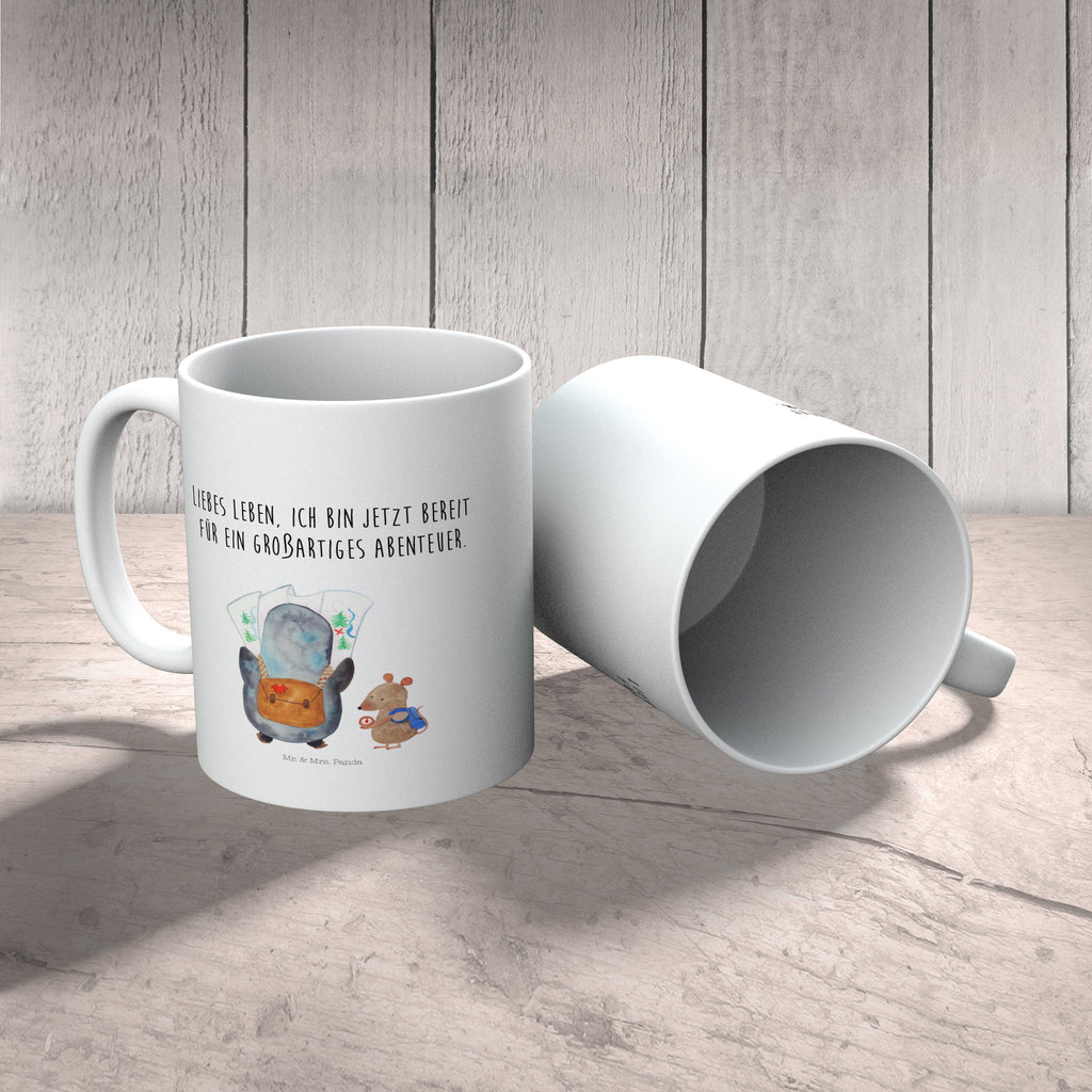 Kindertasse Pinguin & Maus Wanderer Kindertasse, Kinder Tasse, Kunststoff Tasse, Kindergarten Tasse, Trinkbecher, Camping Becher, Kaffeetasse, Kunststoffbecher, Kindergartenbecher, Outdoorgeschirr, Kunststoffgeschirr, Reisebecher, Reisetasse, Kinderbecher, Bruchfeste Tasse, Bruchsichere Tasse, Plastik Tasse, Plastiktasse, Pinguin, Pinguine, Abenteurer, Abenteuer, Roadtrip, Ausflug, Wanderlust, wandern