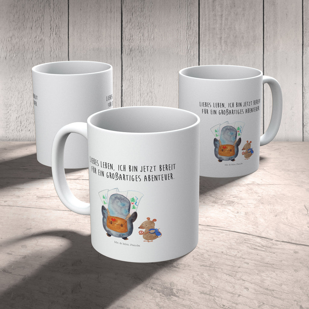 Kindertasse Pinguin & Maus Wanderer Kindertasse, Kinder Tasse, Kunststoff Tasse, Kindergarten Tasse, Trinkbecher, Camping Becher, Kaffeetasse, Kunststoffbecher, Kindergartenbecher, Outdoorgeschirr, Kunststoffgeschirr, Reisebecher, Reisetasse, Kinderbecher, Bruchfeste Tasse, Bruchsichere Tasse, Plastik Tasse, Plastiktasse, Pinguin, Pinguine, Abenteurer, Abenteuer, Roadtrip, Ausflug, Wanderlust, wandern