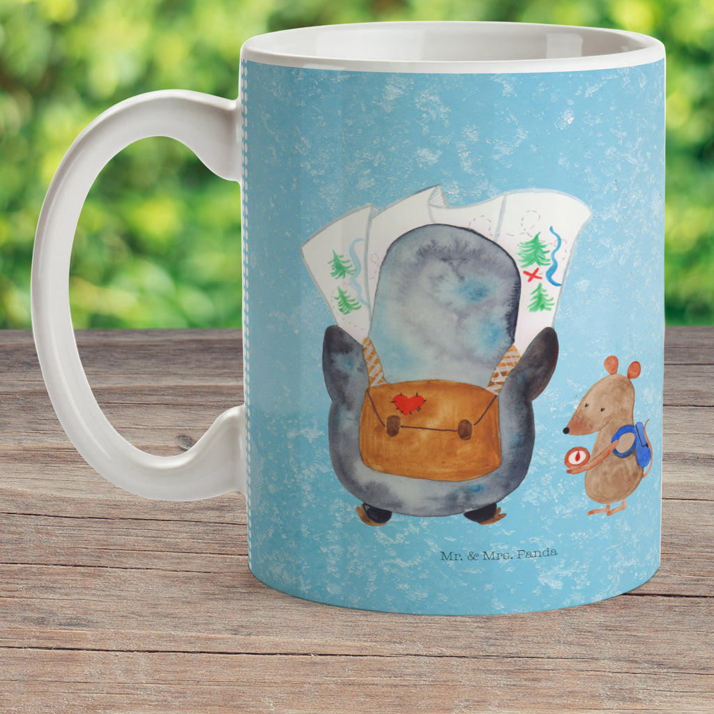 Kindertasse Pinguin & Maus Wanderer Kindertasse, Kinder Tasse, Kunststoff Tasse, Kindergarten Tasse, Trinkbecher, Camping Becher, Kaffeetasse, Kunststoffbecher, Kindergartenbecher, Outdoorgeschirr, Kunststoffgeschirr, Reisebecher, Reisetasse, Kinderbecher, Bruchfeste Tasse, Bruchsichere Tasse, Plastik Tasse, Plastiktasse, Pinguin, Pinguine, Abenteurer, Abenteuer, Roadtrip, Ausflug, Wanderlust, wandern