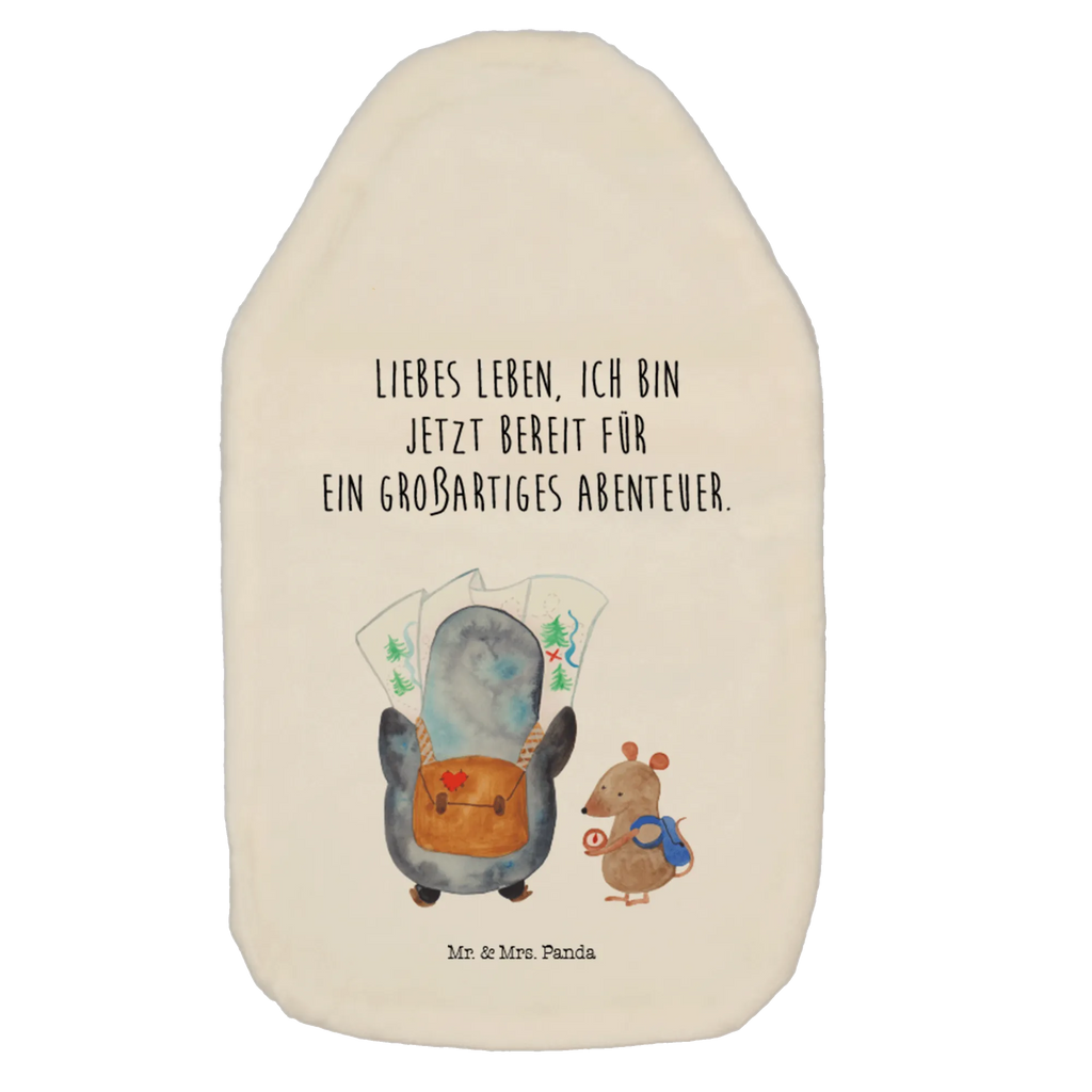 Wärmflasche Pinguin & Maus Wanderer Wärmekissen, Kinderwärmflasche, Körnerkissen, Wärmflaschenbezug, Wärmflasche mit Bezug, Wärmflasche, Bettflasche, Kleine Wärmflasche, Pinguin, Pinguine, Abenteurer, Abenteuer, Roadtrip, Ausflug, Wanderlust, wandern