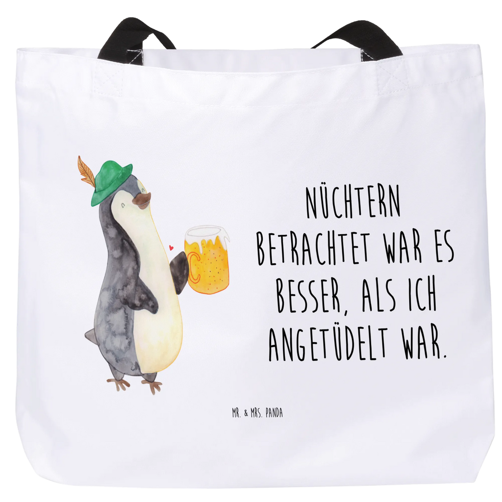 Shopper Pinguin Bier Beutel, Einkaufstasche, Tasche, Strandtasche, Einkaufsbeutel, Shopper, Schultasche, Freizeittasche, Tragebeutel, Schulbeutel, Alltagstasche, Pinguin, Pinguine, Bier, Oktoberfest