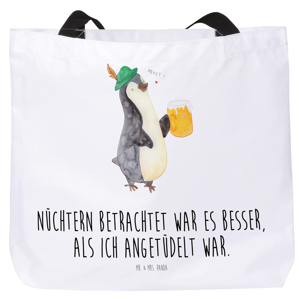 Shopper Pinguin Bier Beutel, Einkaufstasche, Tasche, Strandtasche, Einkaufsbeutel, Shopper, Schultasche, Freizeittasche, Tragebeutel, Schulbeutel, Alltagstasche, Pinguin, Pinguine, Bier, Oktoberfest