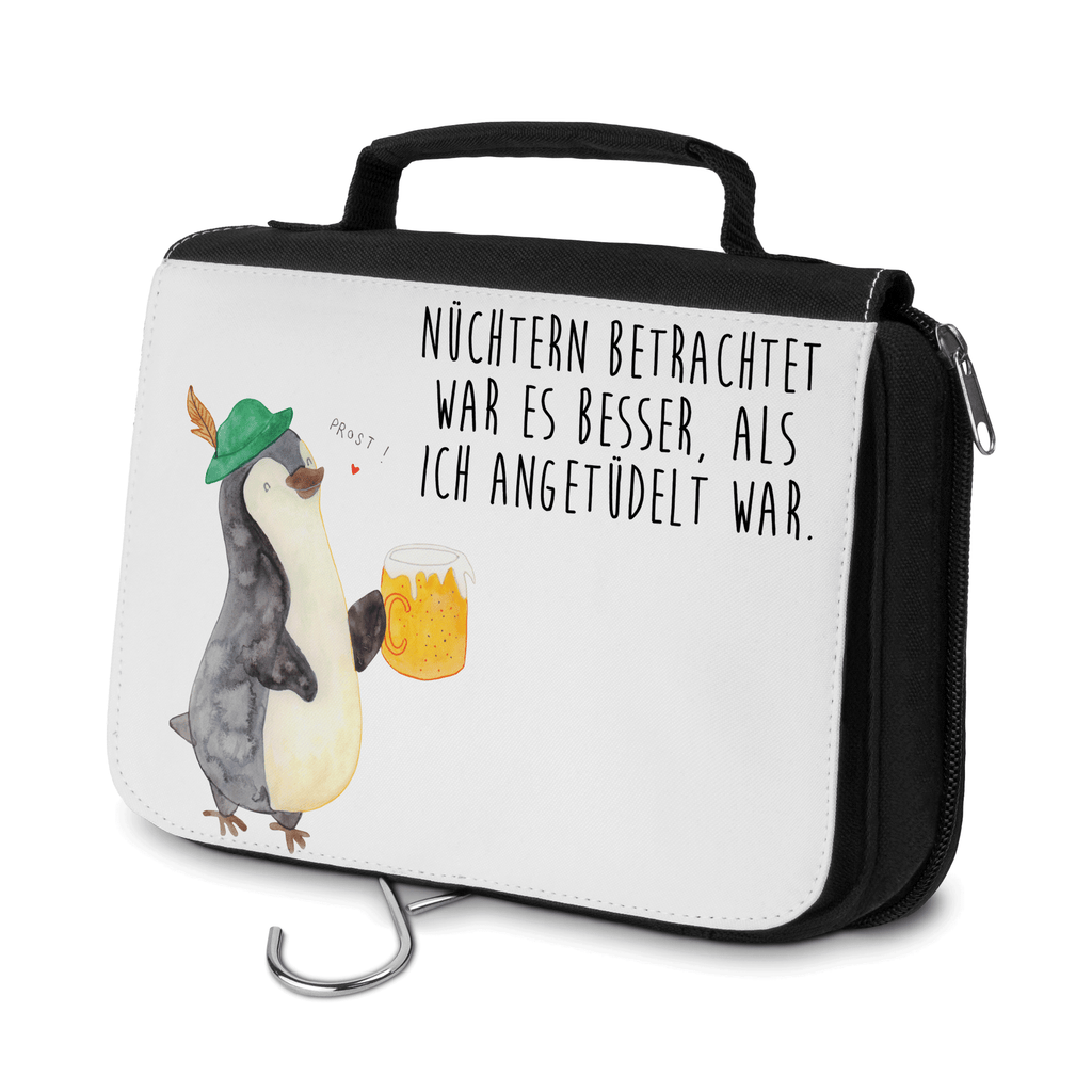 Kulturbeutel Pinguin Bier Kulturbeutel, Zum Aufhängen, Waschtasche, Kosmetiktasche, Damen, Herren, Aufbewahrungstasche, Schminktasche, Kosmetikbeutel, Organizer, Kulturtasche, Schminkutensil, Pinguin, Pinguine, Bier, Oktoberfest