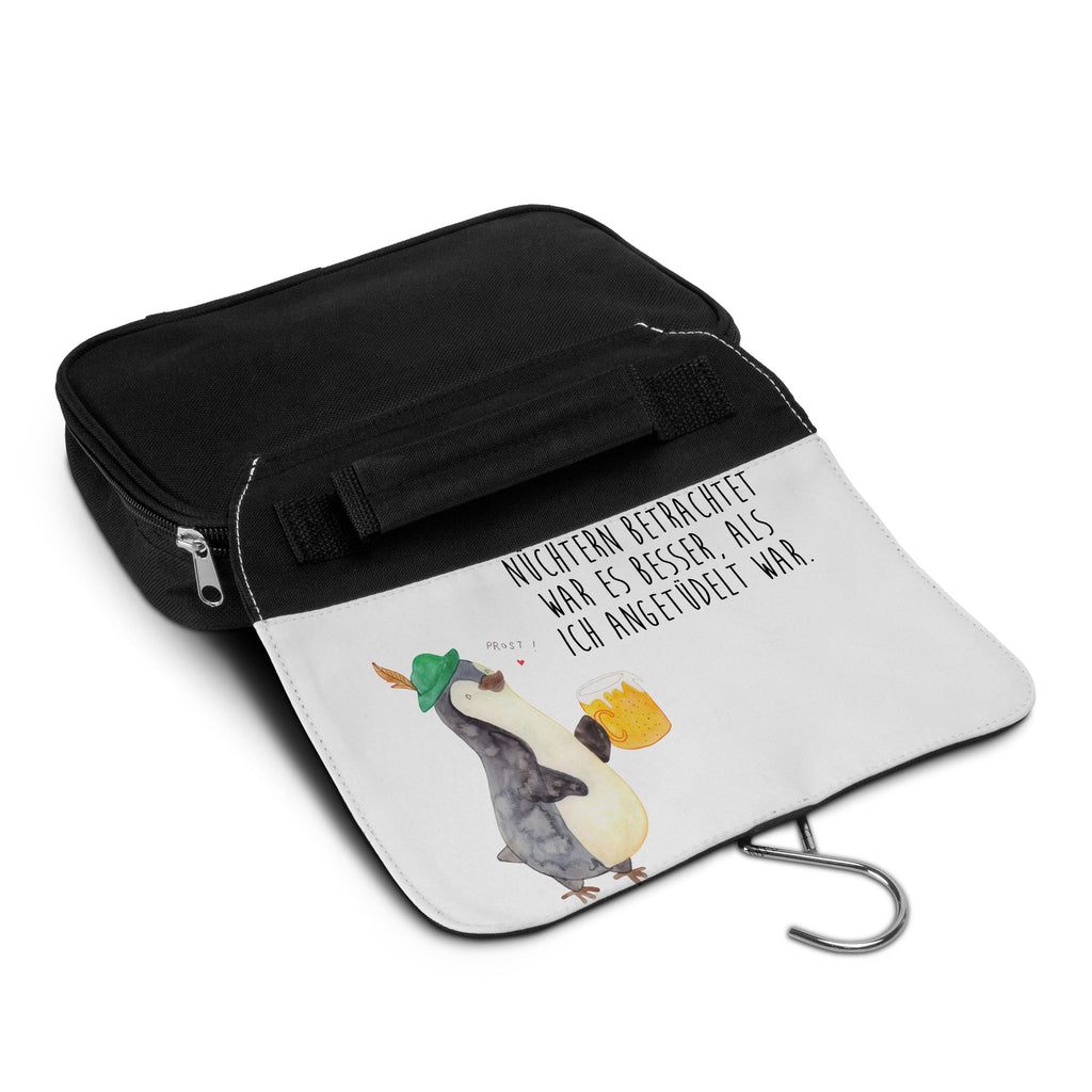 Kulturbeutel Pinguin Bier Kulturbeutel, Zum Aufhängen, Waschtasche, Kosmetiktasche, Damen, Herren, Aufbewahrungstasche, Schminktasche, Kosmetikbeutel, Organizer, Kulturtasche, Schminkutensil, Pinguin, Pinguine, Bier, Oktoberfest