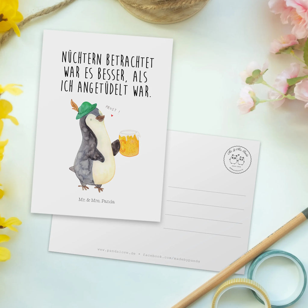 Postkarte Pinguin Bier Postkarte, Karte, Geschenkkarte, Grußkarte, Einladung, Ansichtskarte, Geburtstagskarte, Einladungskarte, Dankeskarte, Ansichtskarten, Einladung Geburtstag, Einladungskarten Geburtstag, Pinguin, Pinguine, Bier, Oktoberfest