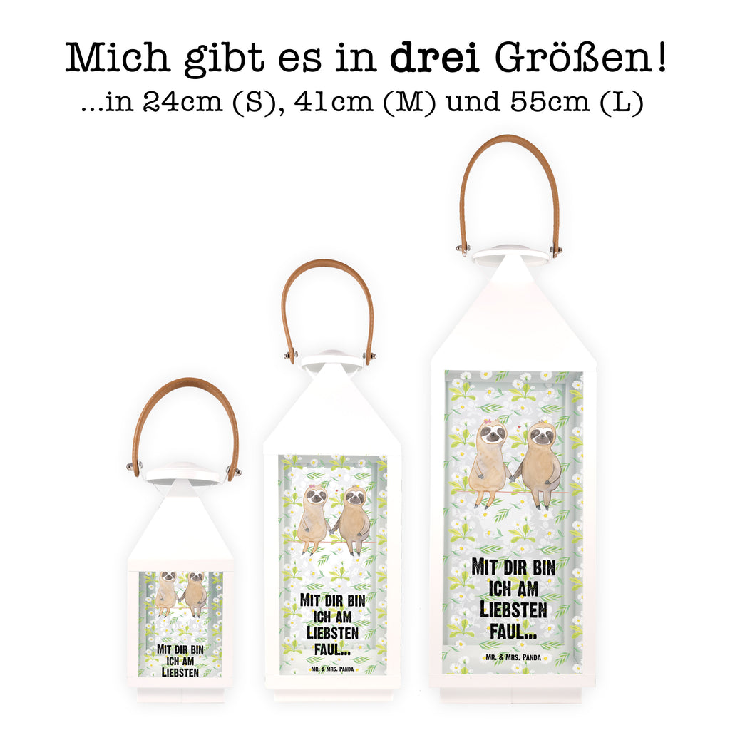 Deko Laterne Faultier Pärchen Gartenlampe, Gartenleuchte, Gartendekoration, Gartenlicht, Laterne kleine Laternen, XXL Laternen, Laterne groß, Faultier, Faultier Geschenk, Faultier Deko, Faultiere, faul, Lieblingstier, Liebe, Liebespaar, Faultierliebe, Faultierpärchen, verliebt, verlobt, gemeinsam, relaxen, Pärchen, Beziehung, Langsamkeit