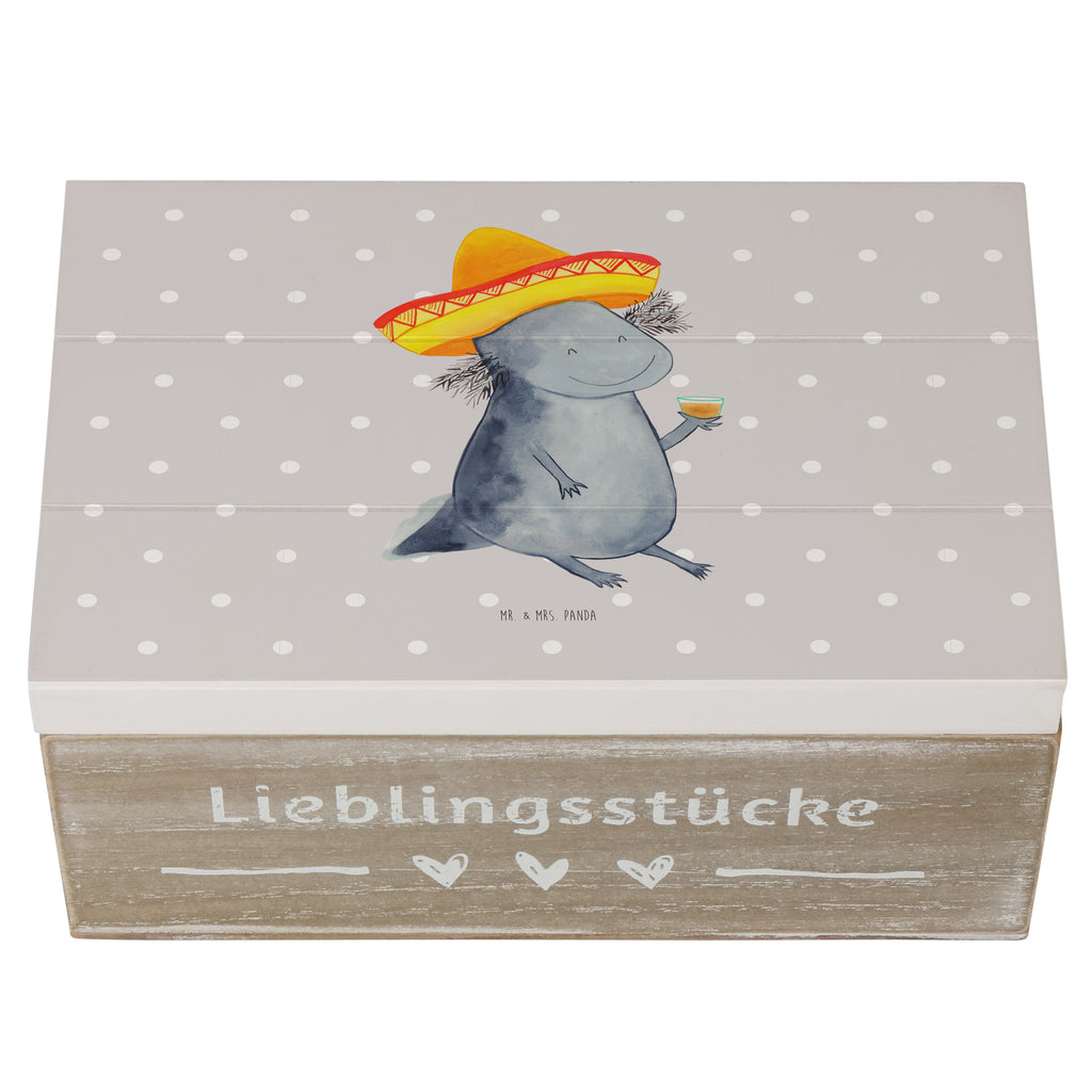 Holzkiste Axolotl Tequila Holzkiste, Kiste, Schatzkiste, Truhe, Schatulle, XXL, Erinnerungsbox, Erinnerungskiste, Dekokiste, Aufbewahrungsbox, Geschenkbox, Geschenkdose, Axolotl, Molch, Mexico, Mexiko, Sombrero, Zitrone, Tequila, Motivation, Spruch, Schwanzlurch, Lurch, Lurche, Axolot, Feuerdrache, Feuersalamander