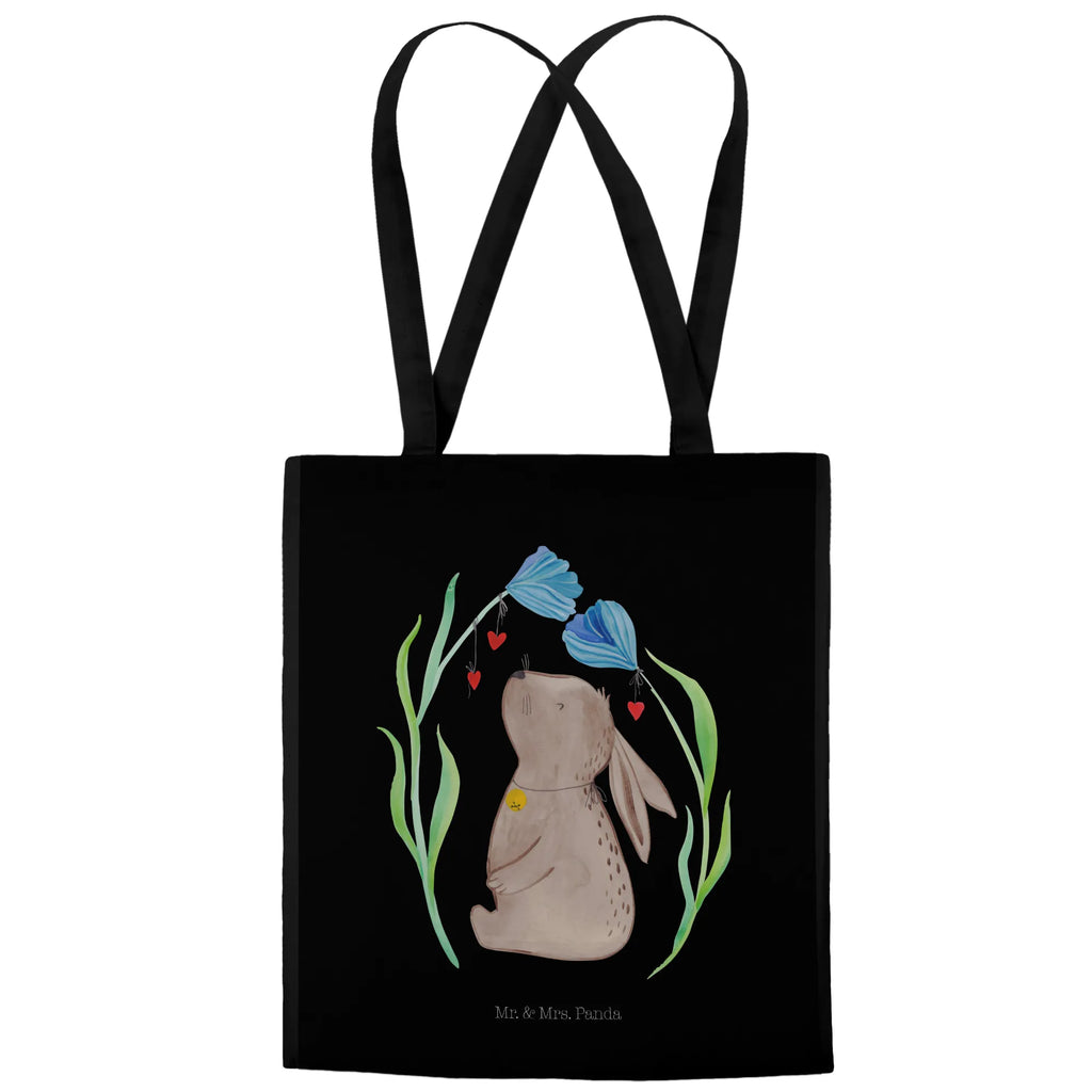 Tragetasche Hase Blume Beuteltasche, Beutel, Einkaufstasche, Jutebeutel, Stoffbeutel, Tasche, Shopper, Umhängetasche, Strandtasche, Schultertasche, Stofftasche, Tragetasche, Badetasche, Jutetasche, Einkaufstüte, Laptoptasche, Ostern, Osterhase, Ostergeschenke, Osternest, Osterdeko, Geschenke zu Ostern, Ostern Geschenk, Ostergeschenke Kinder, Ostern Kinder, Hase, Kaninchen, Kind, Taufe, Taufgeschenk, Geburt, Schwangerschaft, erstes Kind, Kindergeburtstag, Geburtstag, Hoffnung, Träume