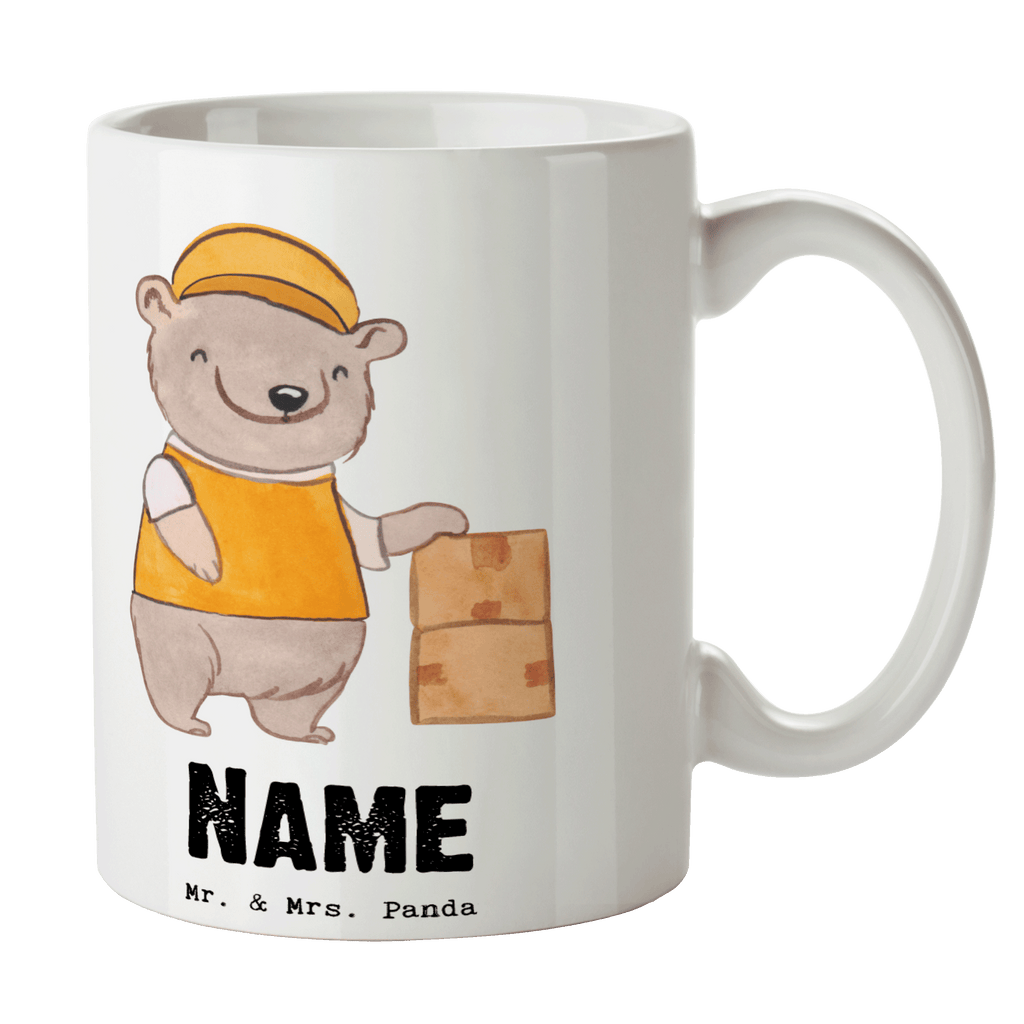 Personalisierte Tasse Paketzusteller mit Herz Personalisierte Tasse, Namenstasse, Wunschname, Personalisiert, Tasse, Namen, Drucken, Tasse mit Namen, Beruf, Ausbildung, Jubiläum, Abschied, Rente, Kollege, Kollegin, Geschenk, Schenken, Arbeitskollege, Mitarbeiter, Firma, Danke, Dankeschön, Paketzusteller, Paketbote, Zustellservice Pakete