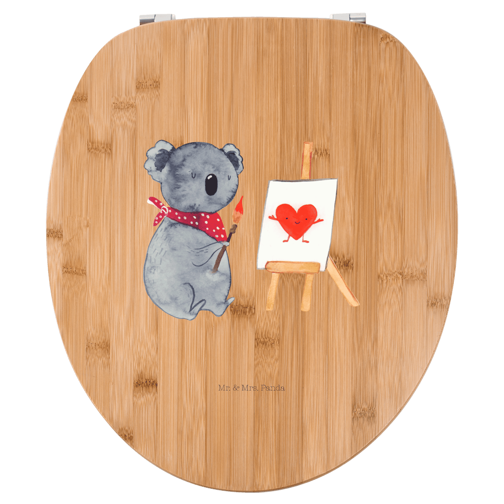 Motiv WC Sitz Koala Künstler Klobrille, Klodeckel, Toilettendeckel, WC-Sitz, Toilette, Koala, Koalabär, Liebe, Liebensbeweis, Liebesgeschenk, Gefühle, Künstler, zeichnen