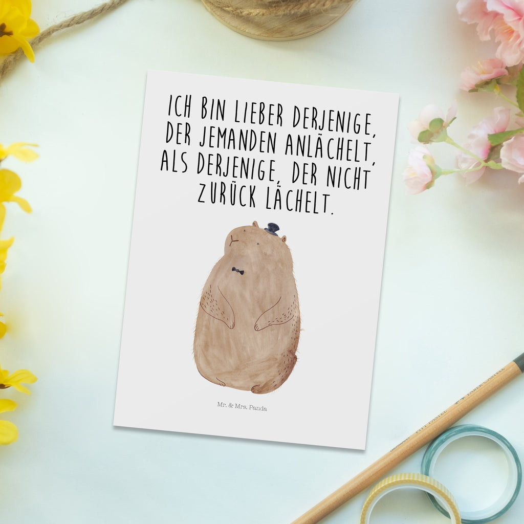 Postkarte Murmeltier Postkarte, Karte, Geschenkkarte, Grußkarte, Einladung, Ansichtskarte, Geburtstagskarte, Einladungskarte, Dankeskarte, Ansichtskarten, Einladung Geburtstag, Einladungskarten Geburtstag, Tiermotive, Gute Laune, lustige Sprüche, Tiere, Murmeltier, Knigge, Fröhlichkeit, Freundlichkeit, Respekt, Anstand