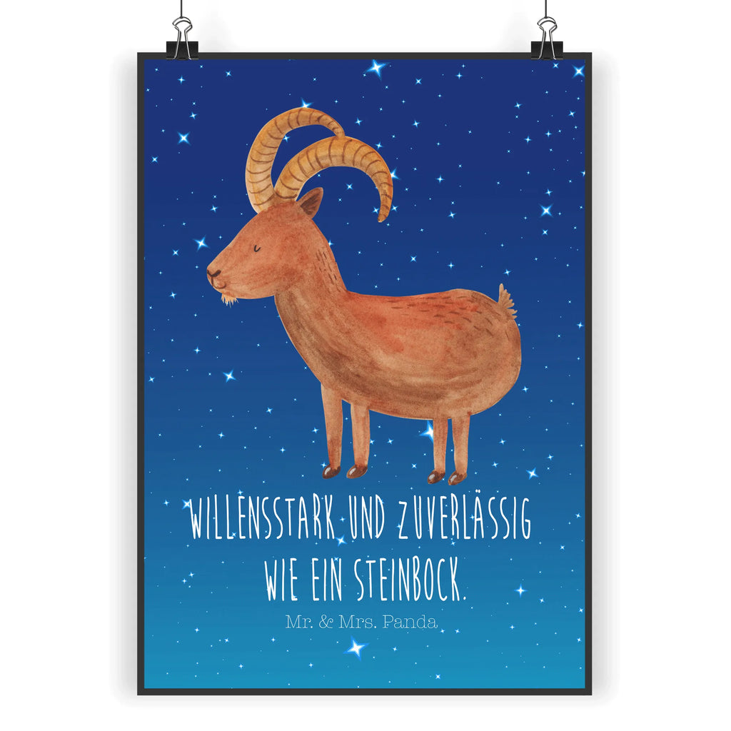 Poster Sternzeichen Steinbock Poster, Wandposter, Bild, Wanddeko, Küchenposter, Kinderposter, Wanddeko Bild, Raumdekoration, Wanddekoration, Handgemaltes Poster, Mr. & Mrs. Panda Poster, Designposter, Kunstdruck, Posterdruck, Tierkreiszeichen, Sternzeichen, Horoskop, Astrologie, Aszendent, Steinböcke, Steinbock Geschenk, Steinbock Sternzeichen, Geschenk Dezember, Geschenk Januar, Geburtstag Dezember, Geburtstag Januar, Ziege, Bock