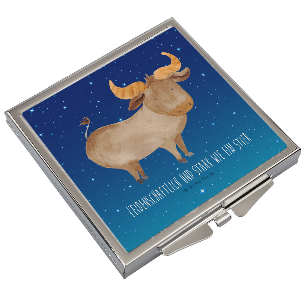 Handtaschenspiegel quadratisch Sternzeichen Stier Spiegel, Handtasche, Quadrat, silber, schminken, Schminkspiegel, Tierkreiszeichen, Sternzeichen, Horoskop, Astrologie, Aszendent, Stier, Stier Geschenk, Stier Sternzeichen, Geschenk Mai, Geschenk April, Geburtstag Mai, Geburtstag April, Rind, Ochse