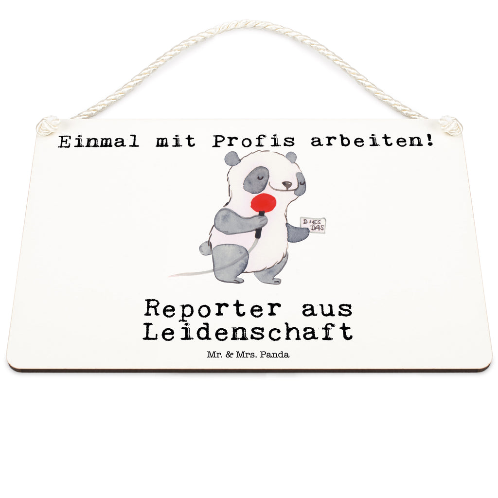 Deko Schild Reporter aus Leidenschaft Dekoschild, Deko Schild, Schild, Tür Schild, Türschild, Holzschild, Wandschild, Wanddeko, Beruf, Ausbildung, Jubiläum, Abschied, Rente, Kollege, Kollegin, Geschenk, Schenken, Arbeitskollege, Mitarbeiter, Firma, Danke, Dankeschön