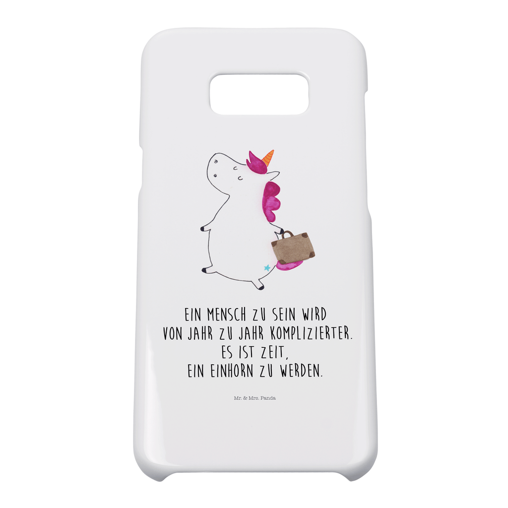 Handyhülle Einhorn Koffer Samsung Galaxy S9, Handyhülle, Smartphone Hülle, Handy Case, Handycover, Hülle, Einhorn, Einhörner, Einhorn Deko, Pegasus, Unicorn, unicorn, Koffer, Verreisen, Reise, Gepäck, Abenteuer, Erwachsen, Kind, albern, Spaß, lustig, witzig