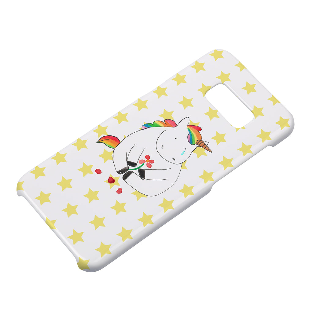 Handyhülle Einhorn Traurig Samsung Galaxy S9, Handyhülle, Smartphone Hülle, Handy Case, Handycover, Hülle, Einhorn, Einhörner, Einhorn Deko, Pegasus, Unicorn, Glitzer, Trösten. Freundschaft, Freunde, Liebe, Trauer, Grußkarte, Blume