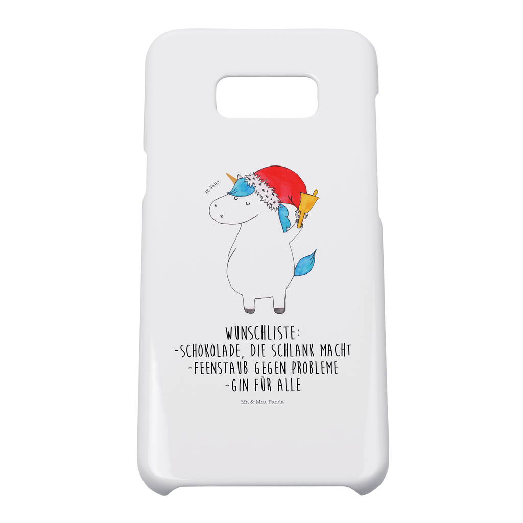 Handyhülle Einhorn Weihnachtsmann Handyhülle, Handycover, Cover, Handy, Hülle, Samsung Galaxy S8 plus, Einhorn, Einhörner, Einhorn Deko, Pegasus, Unicorn, Gin, Schokolade, Schoki, Weihnachten, Weihnachtsmann, Nikolaus, Wunschzettel, Wunschliste, Feenstaub