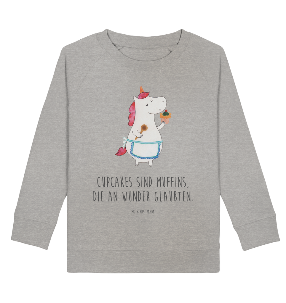 Organic Kinder Pullover Einhorn Küchenfee Kinder Pullover, Kinder Sweatshirt, Jungen, Mädchen, Einhorn, Einhörner, Einhorn Deko, Pegasus, Unicorn, backen, Muffin, Motivation, Träumer, träumen, Bäckerin, Hobbykoch, Koch, Torte, Kuchen