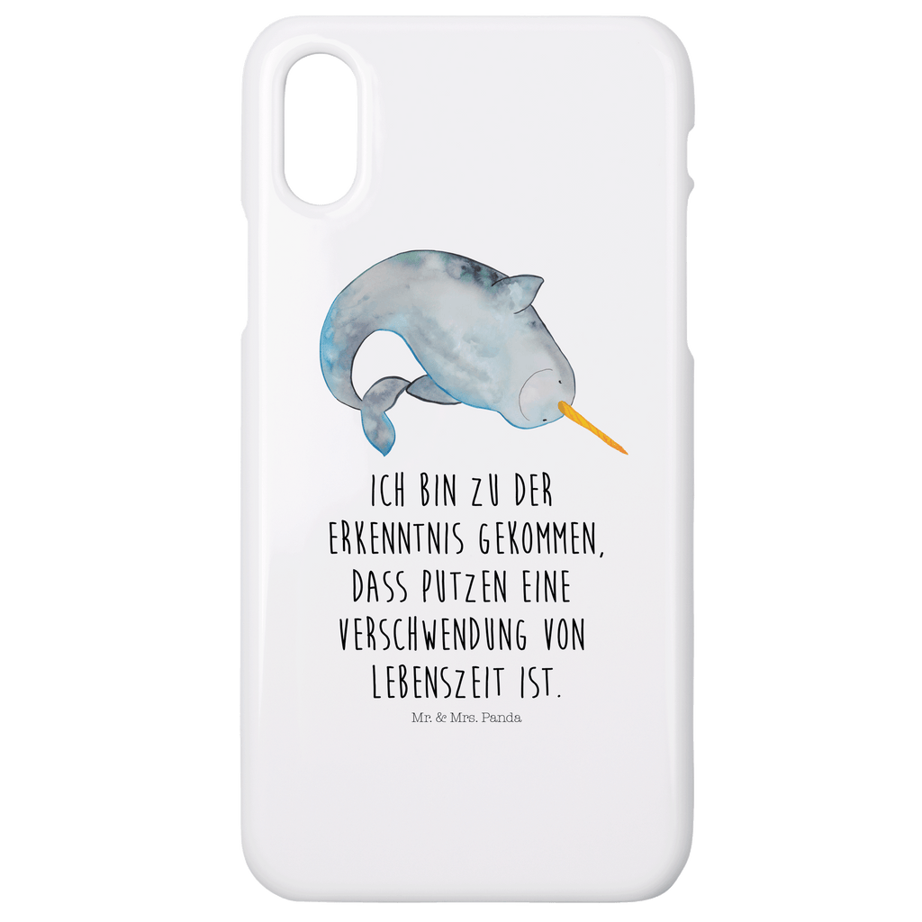 Handyhülle Narwal Handyhülle, Handycover, Cover, Handy, Hülle, Iphone 10, Iphone X, Meerestiere, Meer, Urlaub, Narwal, Wal, Putzen, Hausfrau, Junggesellin, aufräumen, Kinderzimmer