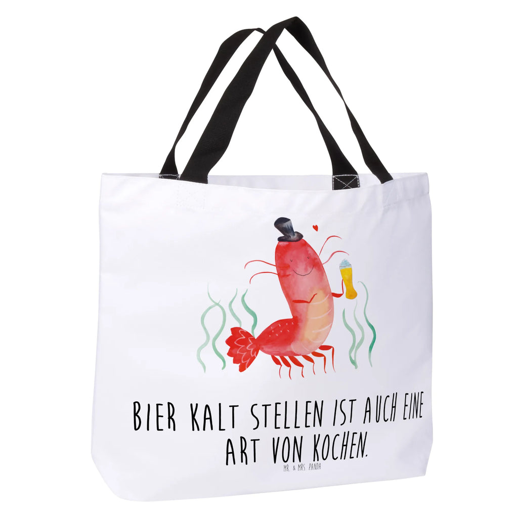 Shopper Hummer mit Weizen Beutel, Einkaufstasche, Tasche, Strandtasche, Einkaufsbeutel, Shopper, Schultasche, Freizeittasche, Tragebeutel, Schulbeutel, Alltagstasche, Meerestiere, Meer, Urlaub, Garnele, Garnelen, Bier, Kochen, Männerhaushalt, Junggeselle, Junggesellin, Bierliebhaber, Kneipe, Gasthaus, Wirtschaft