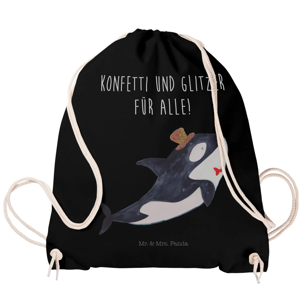 Sportbeutel Orca Zylinder Sportbeutel, Turnbeutel, Beutel, Sporttasche, Tasche, Stoffbeutel, Sportbeutel Kinder, Gymsack, Beutel Rucksack, Kleine Sporttasche, Sportzubehör, Turnbeutel Baumwolle, Meerestiere, Meer, Urlaub, Narwal, Glitter, Konfetti, Glitzer, Geburtstag, Feier, Fete, Fest, Glückwunsch, Orca