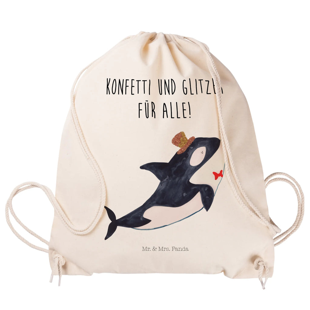 Sportbeutel Orca Zylinder Sportbeutel, Turnbeutel, Beutel, Sporttasche, Tasche, Stoffbeutel, Sportbeutel Kinder, Gymsack, Beutel Rucksack, Kleine Sporttasche, Sportzubehör, Turnbeutel Baumwolle, Meerestiere, Meer, Urlaub, Narwal, Glitter, Konfetti, Glitzer, Geburtstag, Feier, Fete, Fest, Glückwunsch, Orca