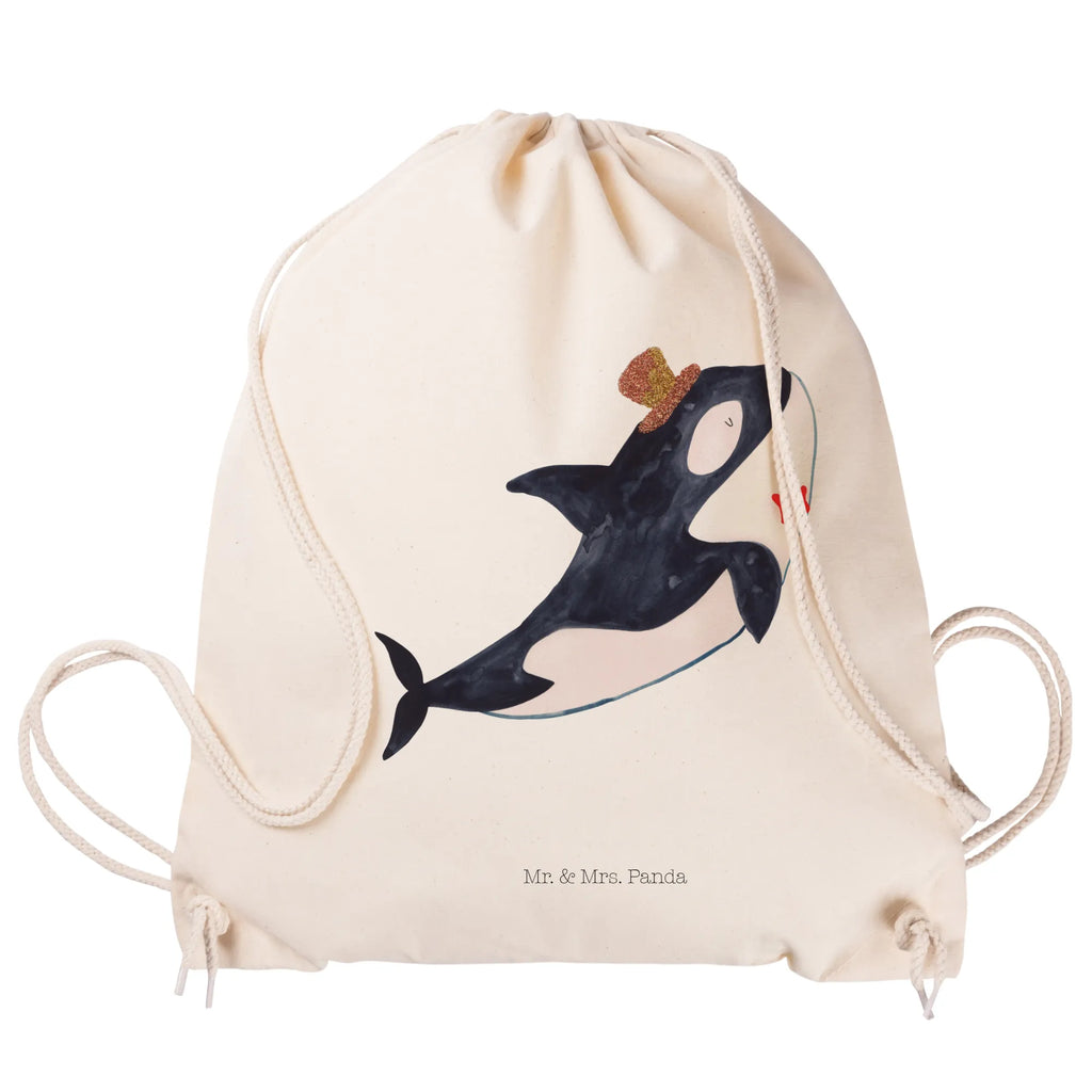 Sportbeutel Orca Zylinder Sportbeutel, Turnbeutel, Beutel, Sporttasche, Tasche, Stoffbeutel, Sportbeutel Kinder, Gymsack, Beutel Rucksack, Kleine Sporttasche, Sportzubehör, Turnbeutel Baumwolle, Meerestiere, Meer, Urlaub, Narwal, Glitter, Konfetti, Glitzer, Geburtstag, Feier, Fete, Fest, Glückwunsch, Orca