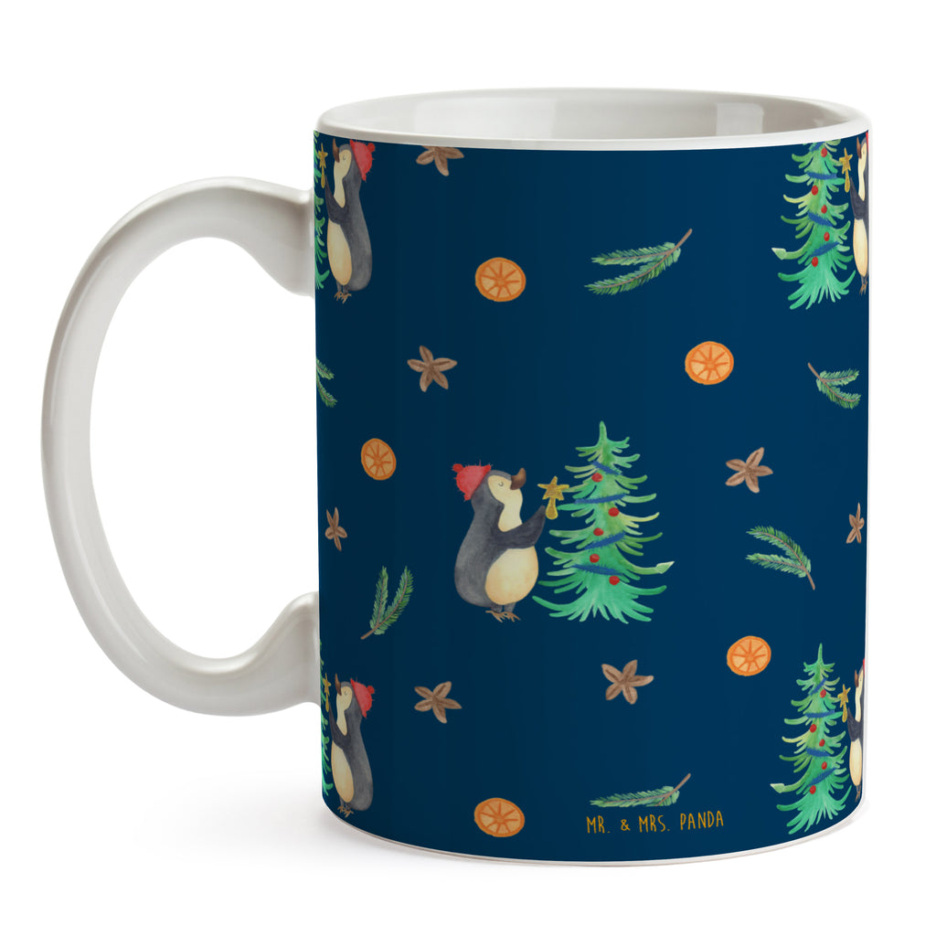 Tasse Pinguin Weihnachtsbaum Muster Tasse, Kaffeetasse, Teetasse, Becher, Kaffeebecher, Teebecher, Keramiktasse, Porzellantasse, Büro Tasse, Geschenk Tasse, Tasse Sprüche, Tasse Motive, Kaffeetassen, Tasse bedrucken, Designer Tasse, Cappuccino Tassen, Schöne Teetassen, Winter, Weihnachten, Weihnachtsdeko, Nikolaus, Advent, Heiligabend, Wintermotiv, Pinguin