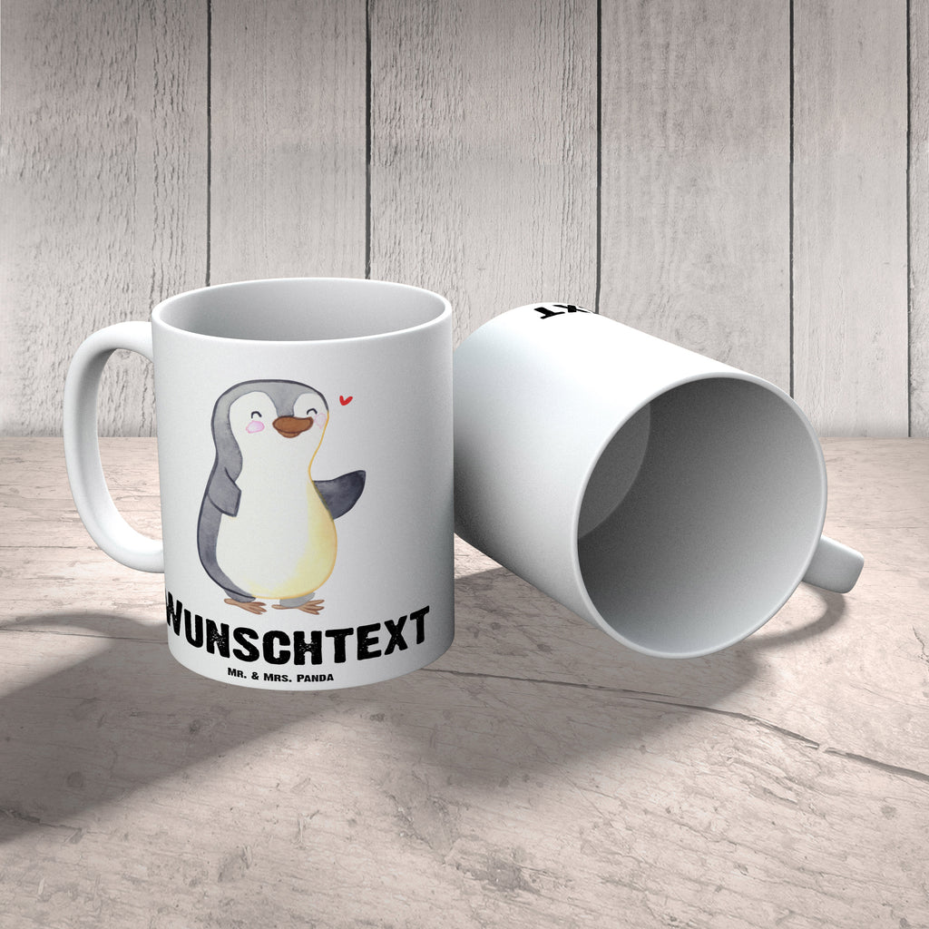 Personalisierte Tasse Pinguin Amputation Personalisierte Tasse, Namenstasse, Wunschname, Personalisiert, Tasse, Namen, Drucken, Tasse mit Namen, Pinguin, Amputation, Armamputation