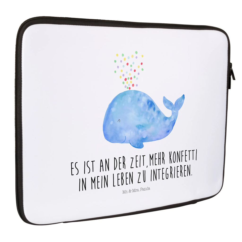 Notebook Tasche Wal Konfetti Notebook Tasche, Laptop, Computertasche, Tasche, Notebook-Tasche, Notebook-Reisehülle, Notebook Schutz, Meerestiere, Meer, Urlaub, Wal, Konfetti, Wale, Motivation, Neuanfang, Trennung, Diät, Abnehmen, Neustart, Lebensabschnitt, Geburtstag